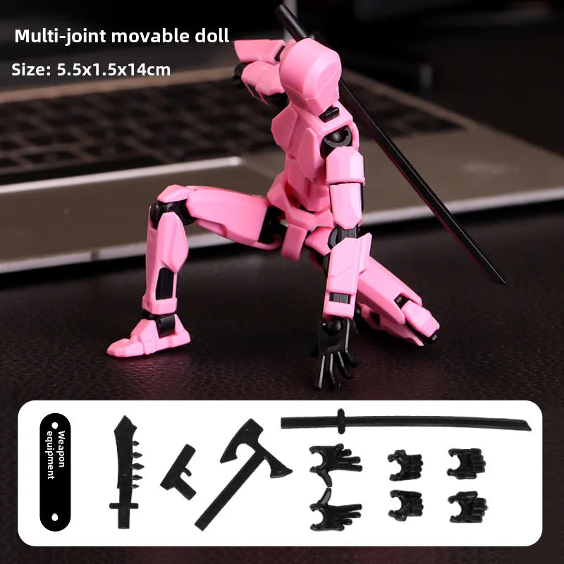 Lucky Doll 13 Joint Movable 3D Printing Doll Toy 3rd Generation Dummy Doll DIY Whole Body Decompression Artifact