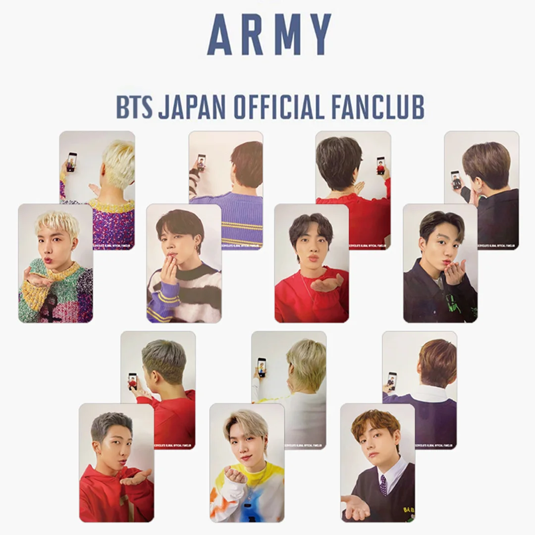 7 Pcs BTS JAPAN FANCLUB Mini Photocards