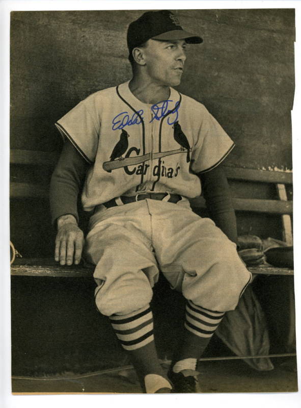 Eddie Stanky Cardinals Signed Magazine Photo Poster painting w COA JSA