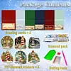 6Pcs DIY Pearl Diamond Painting Christmas Cards, 3D Greeting Card Craft Kits with Resin Pearls, Handmade Holiday Cards for Adults, Christmas Gifts & Decorations