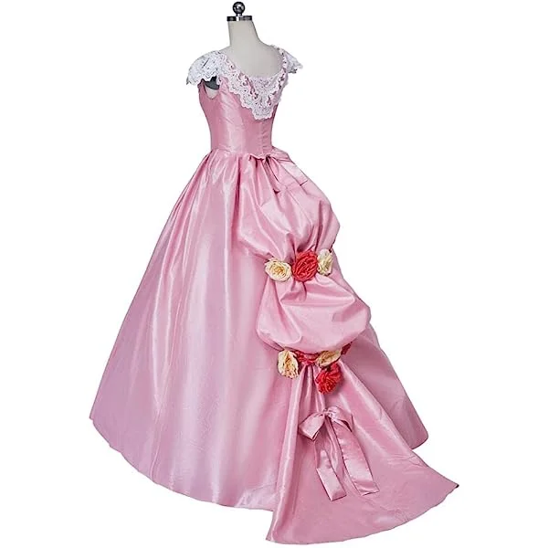 Musical The Phantom of the Opera Christine Daae Cosplay Costume Masquerade Ball Gown Prom Pink Dress