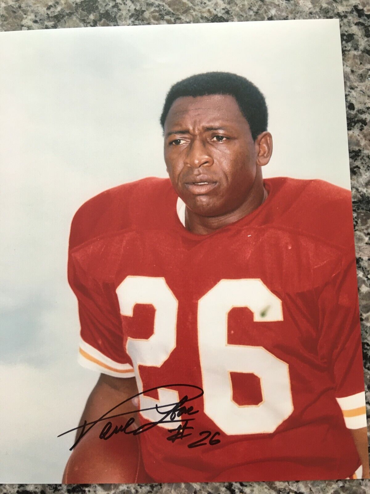 PAUL LOWE KANSAS CITY CHIEFS SUPER BOWL IV CHAMPIONS & AFL MVP,RARE SIGNED Photo Poster painting