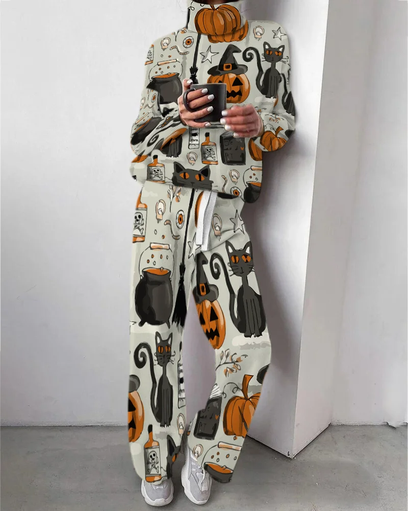 Women‘s Loose Casual Two-Piece Suit b776