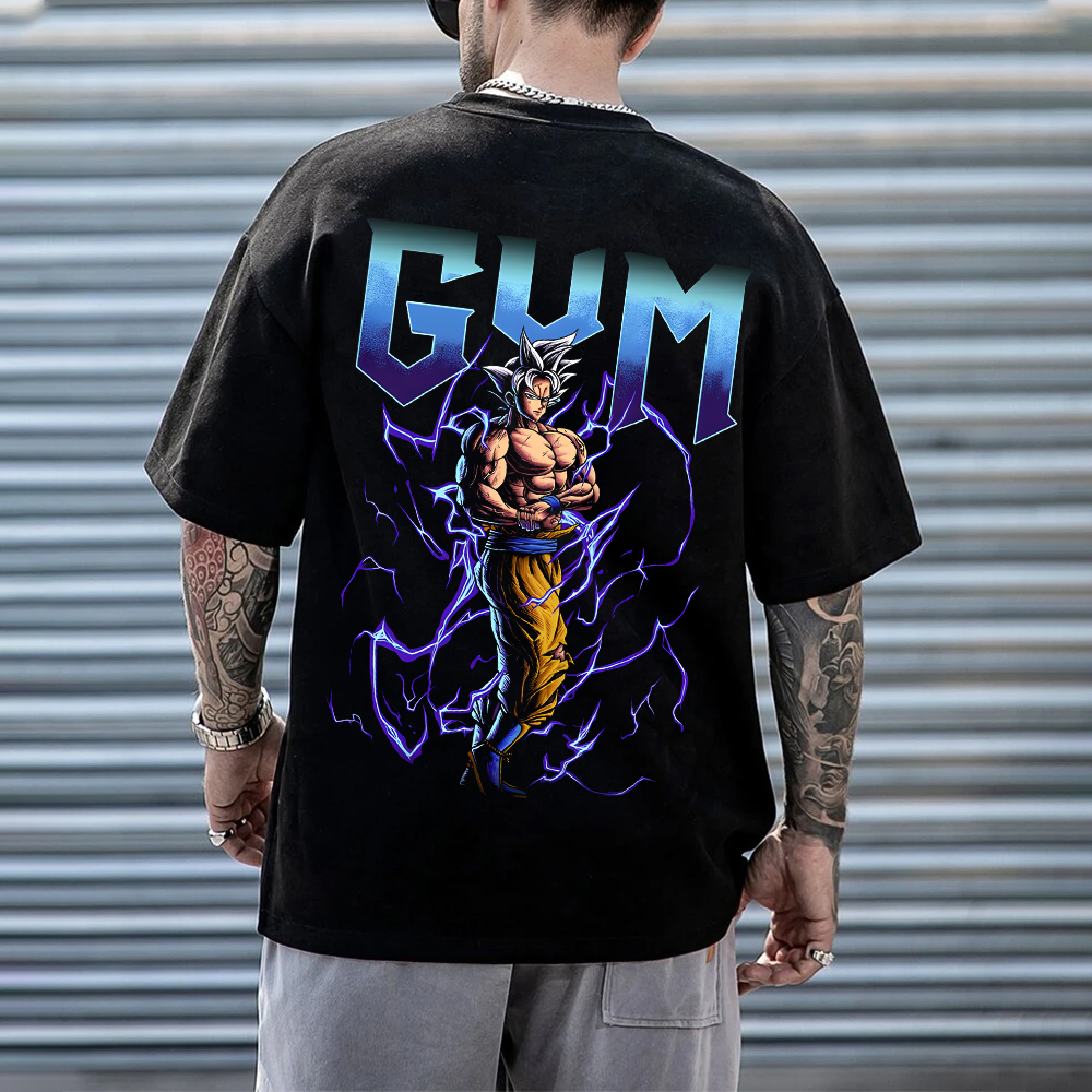 Unisex Oversized Dragon Ball Print T-Shirt
