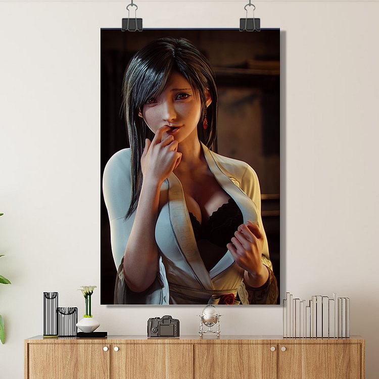 Final Fantasy  - Tifa Lockhart /Custom Poster/Canvas/Scroll Painting/Magnetic Painting