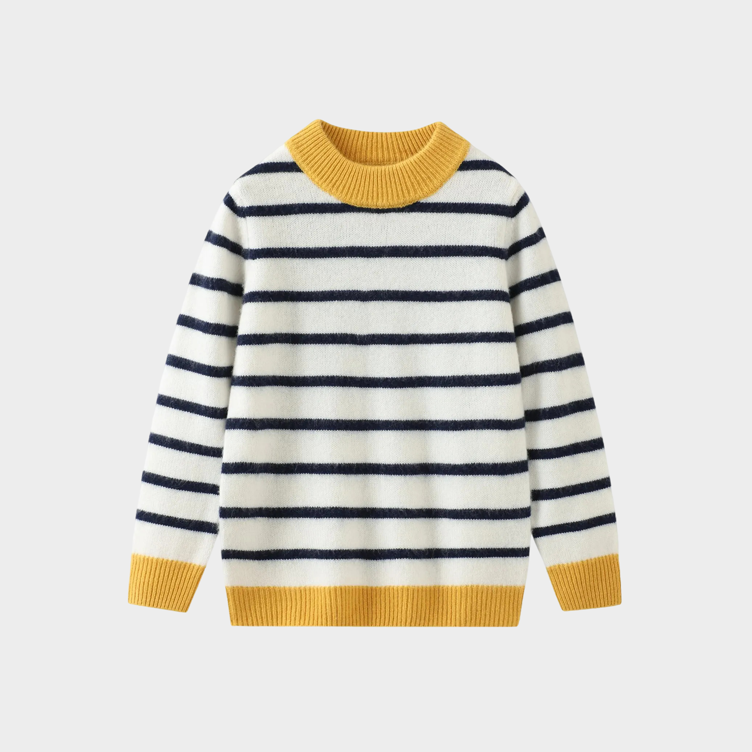 Kids' Classic Striped Cashmere Sweater REAL SILK LIFE