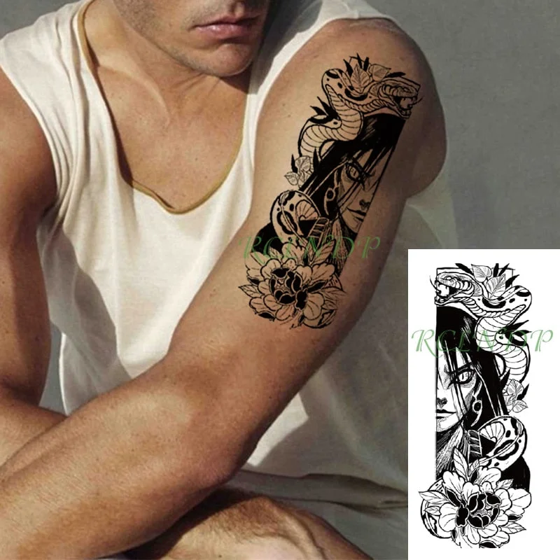 Waterproof Temporary Tattoo Sticker cool Fake Tatto Flash Tatoo Japan anime Spirited Away Tato body art for Girl Women Men