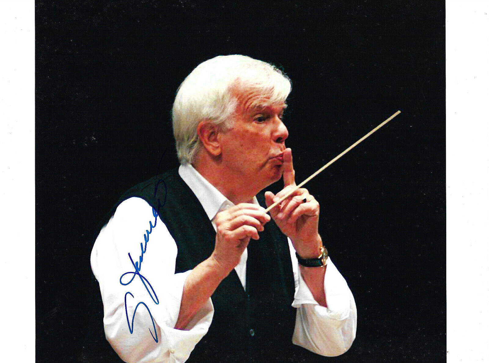 Christoph von Dohnanyi Conductor signed 8x11 inch Photo Poster painting autograph