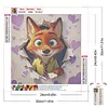 Diamond Painting -DIY Round Drill Cartoon Nick Wilde Tear-Out