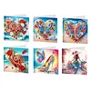 6pcs Diamond Painting Dream Series Greeting Card Kits with Envelopes for Family Friend Gifts