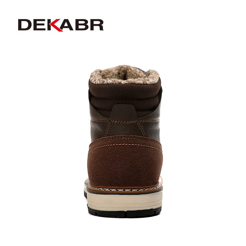 DEKABR 2021 New Snow Boots Protective and Wear-resistant Sole Man Boots Warm and Comfortable Winter Walking Boots Big Size 39-46
