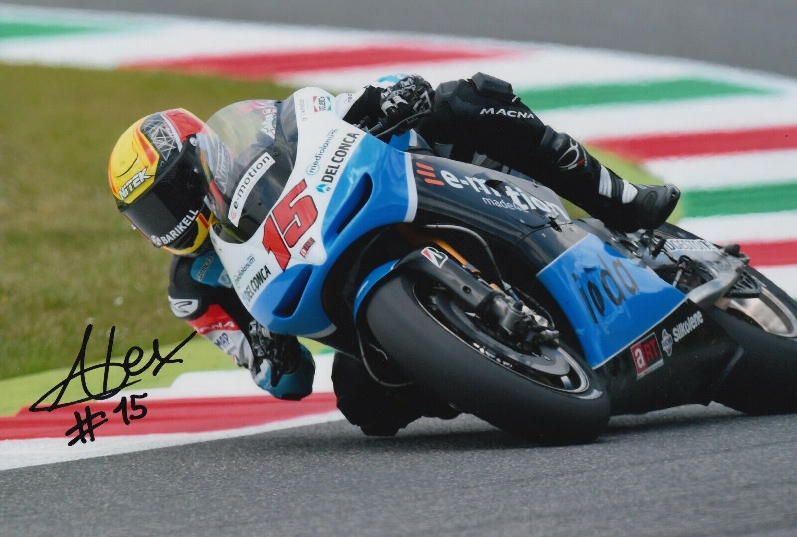 Alex de Angelis Hand Signed 12x8 Photo Poster painting - MotoGP Autograph 10.
