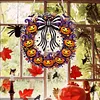 Pumpkin Wreath DIY Acrylic 5D Crystal Diamond Gem Art Hanging Ornament