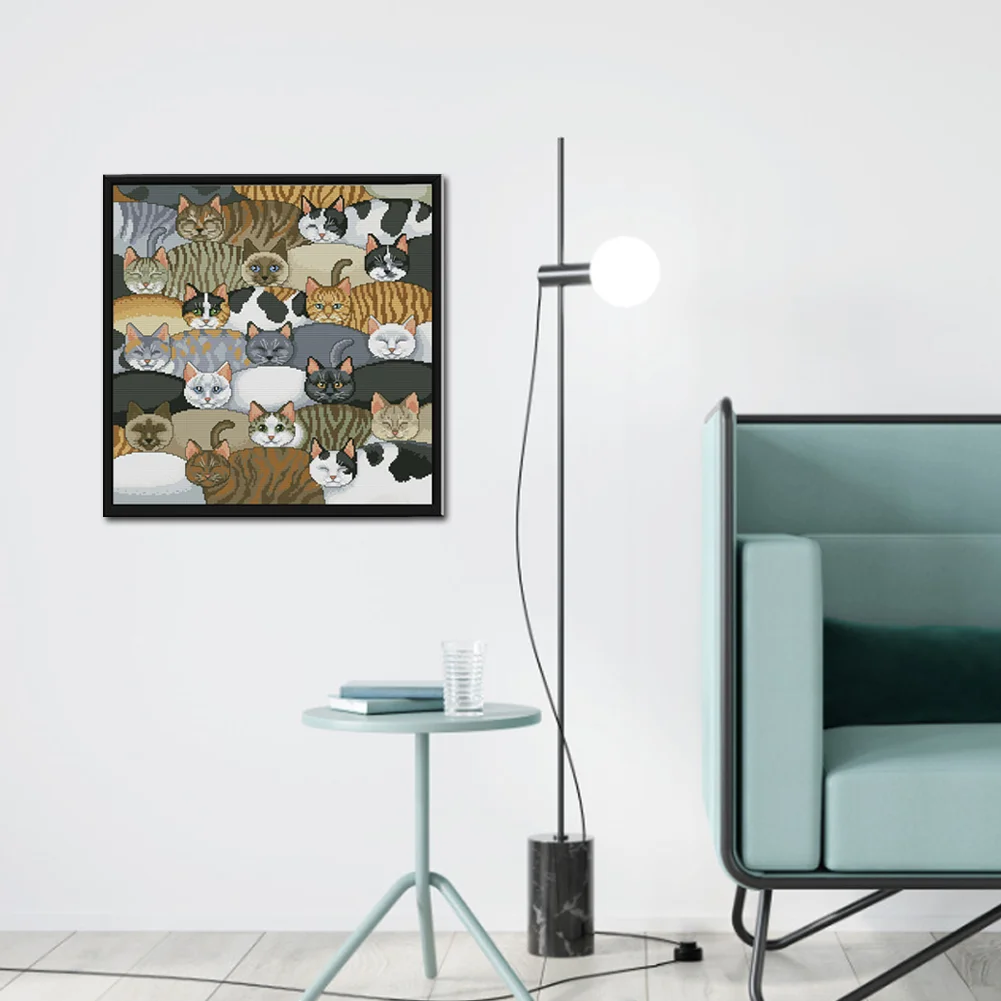 11CT Full Stamped Cross Stitch - Seahorse(Canvas|40*60CM) - Eco-Friendly Cotton Thread