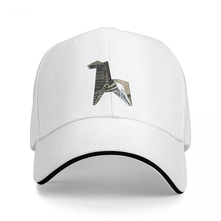 Origami zebra paper folded animal Baseball Cap Beach Outing Designer Hat HatHats Man Women S
