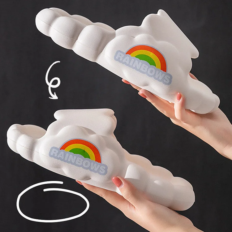 Kawaii Clouds Rainbow Slippers