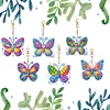 6Pcs DIY Rainbow Butterfly Double Sided Special Shape Diamond Painting Keychain