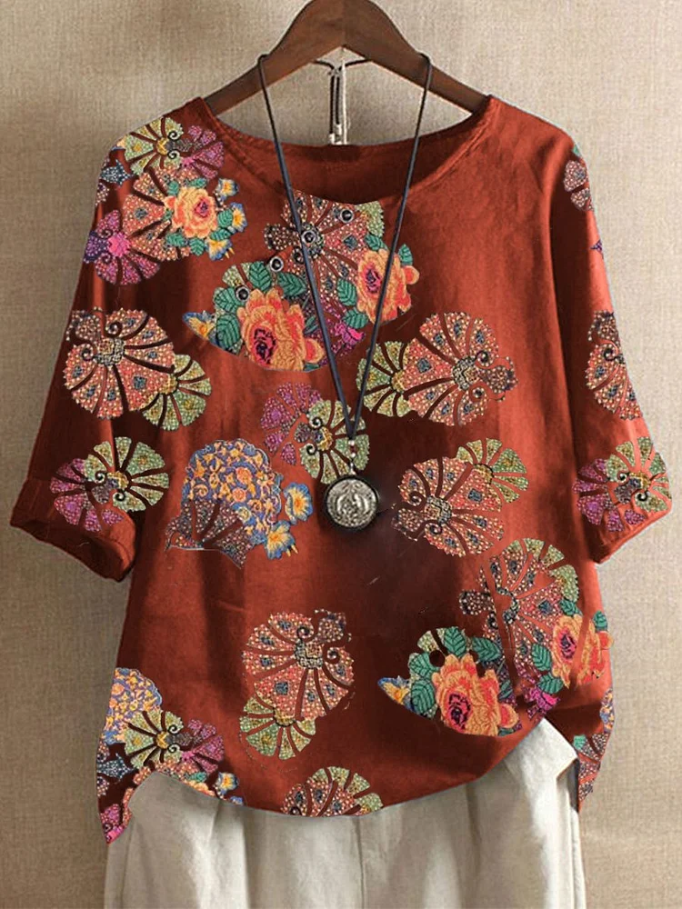 Bestdealfriday Printed Casual Shirts Tops 9434625