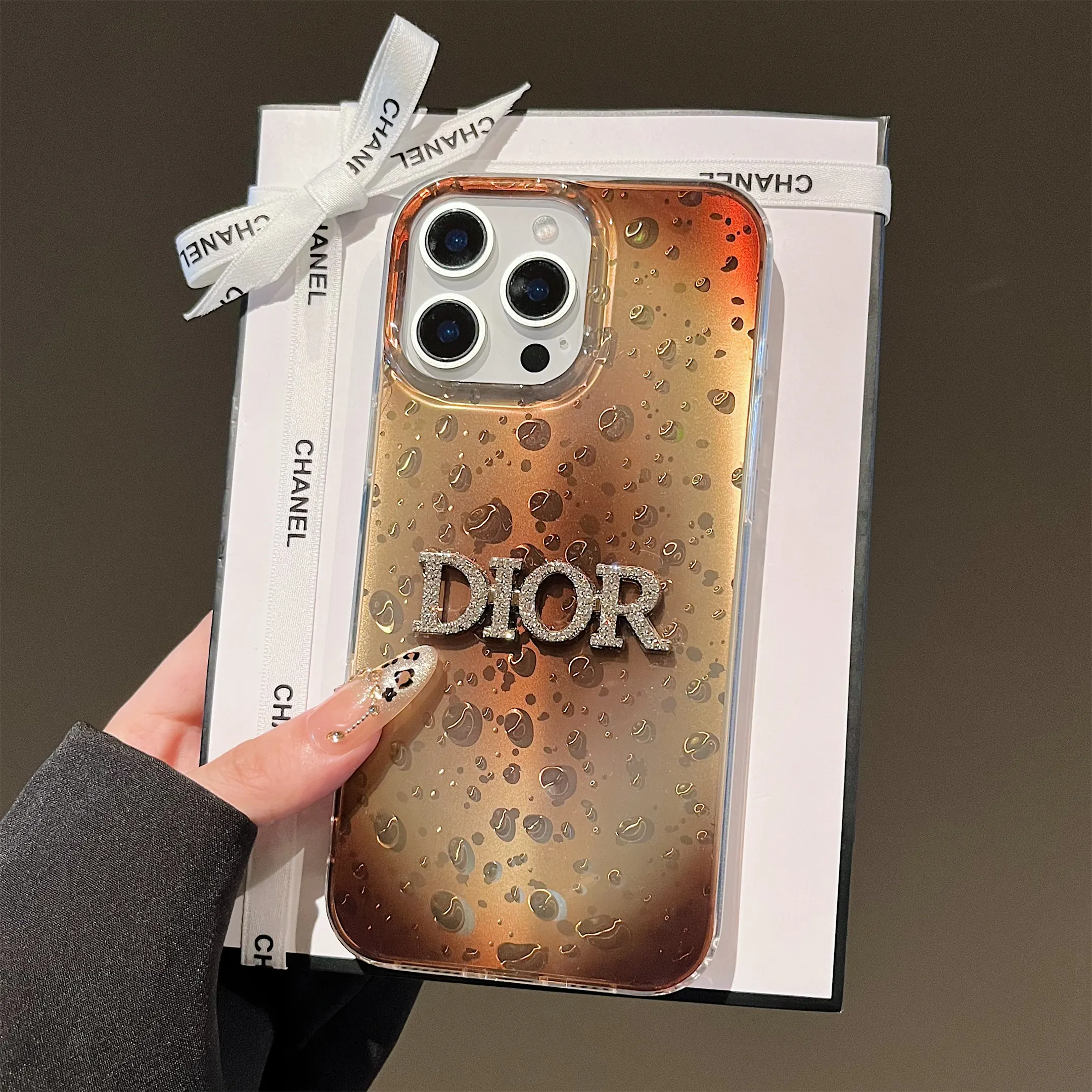 Inspired Dior Elegant Pearl Bracelet TPU Apple iPhone Case