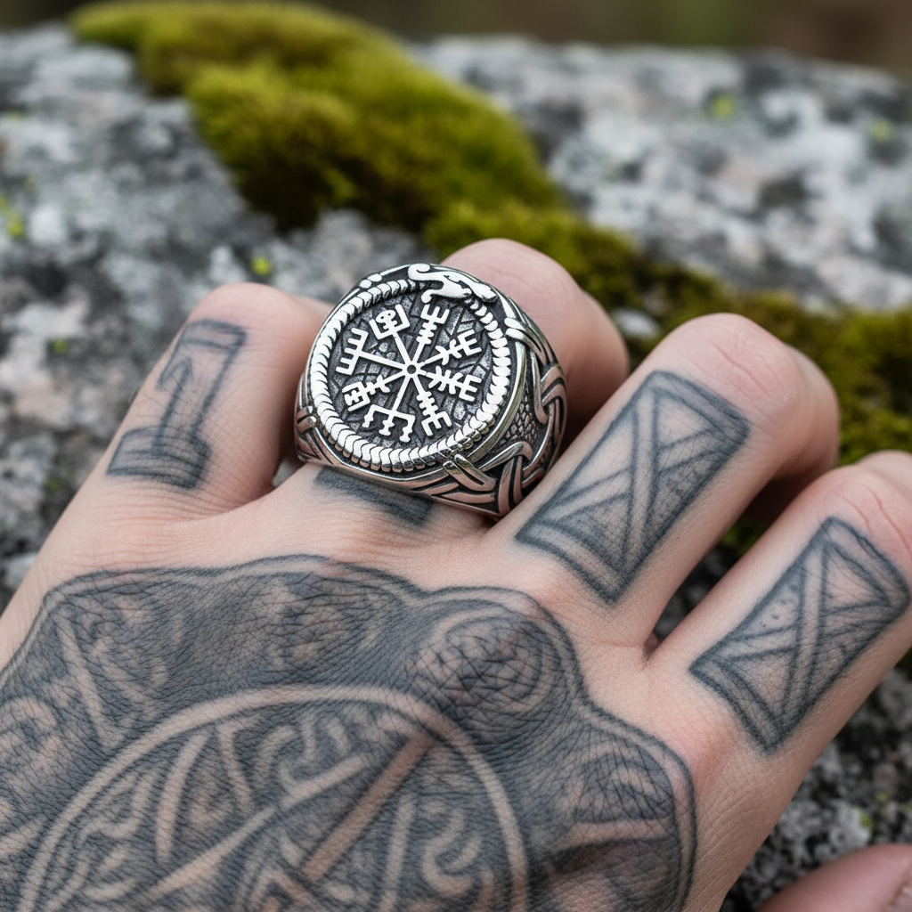 Viking Sigil Ring: Spinning Case &times; Nordic Hardcore Aesthetic