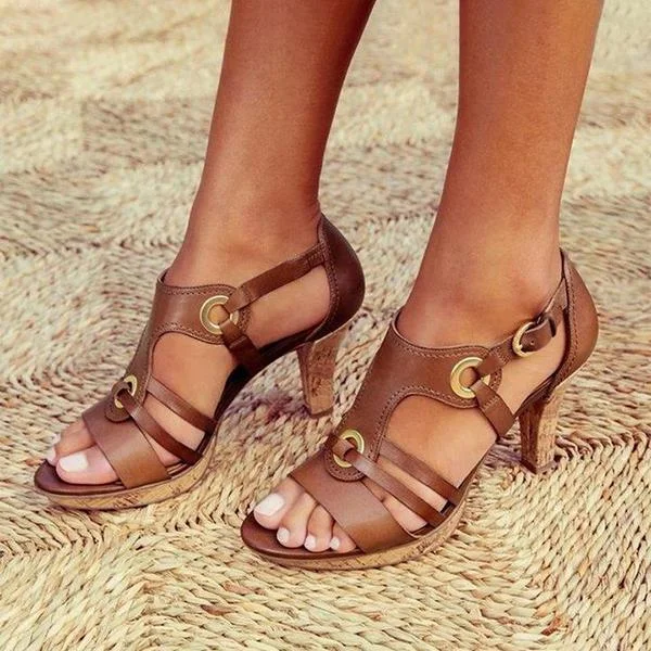 New Elegant Pumps Vintage Women Sandals