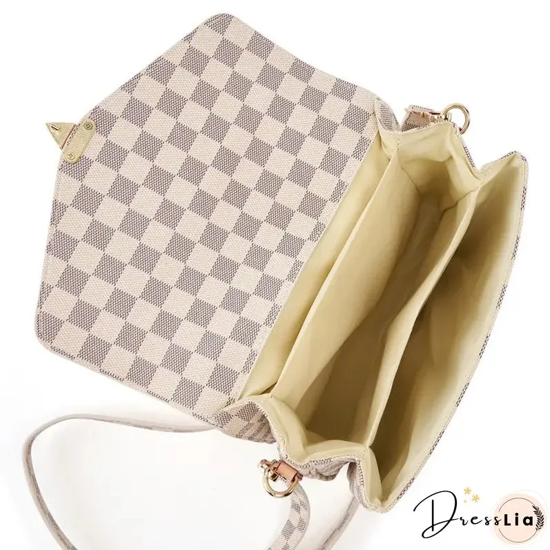 Paziye Check Print Ladies Crossbody Bag