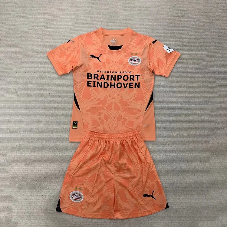 24/25 Season PSV Eindhoven Orange Goalkeeper - Kids Kit