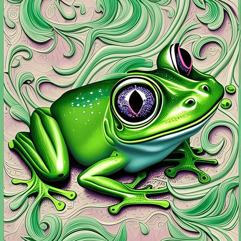 Full Round Diamond Painting - Frog(30*30cm)