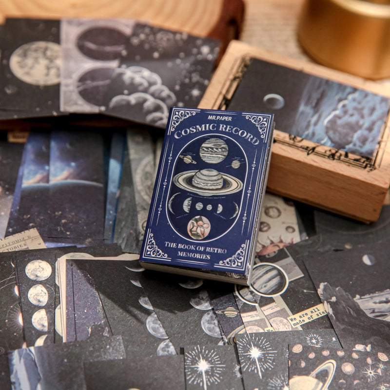 100 Pieces Per Book Planet Plant Butterfly Class Learning School Paper Classical Retro Card