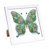 5D DIY Partial Special Shaped Drill Diamond Painting Kit Butterfly Decor With Frame Kit 18x18cm