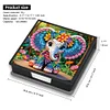 Elephants PU Diamond Painting Notecard Box 5D DIY Diamond Art Note Box