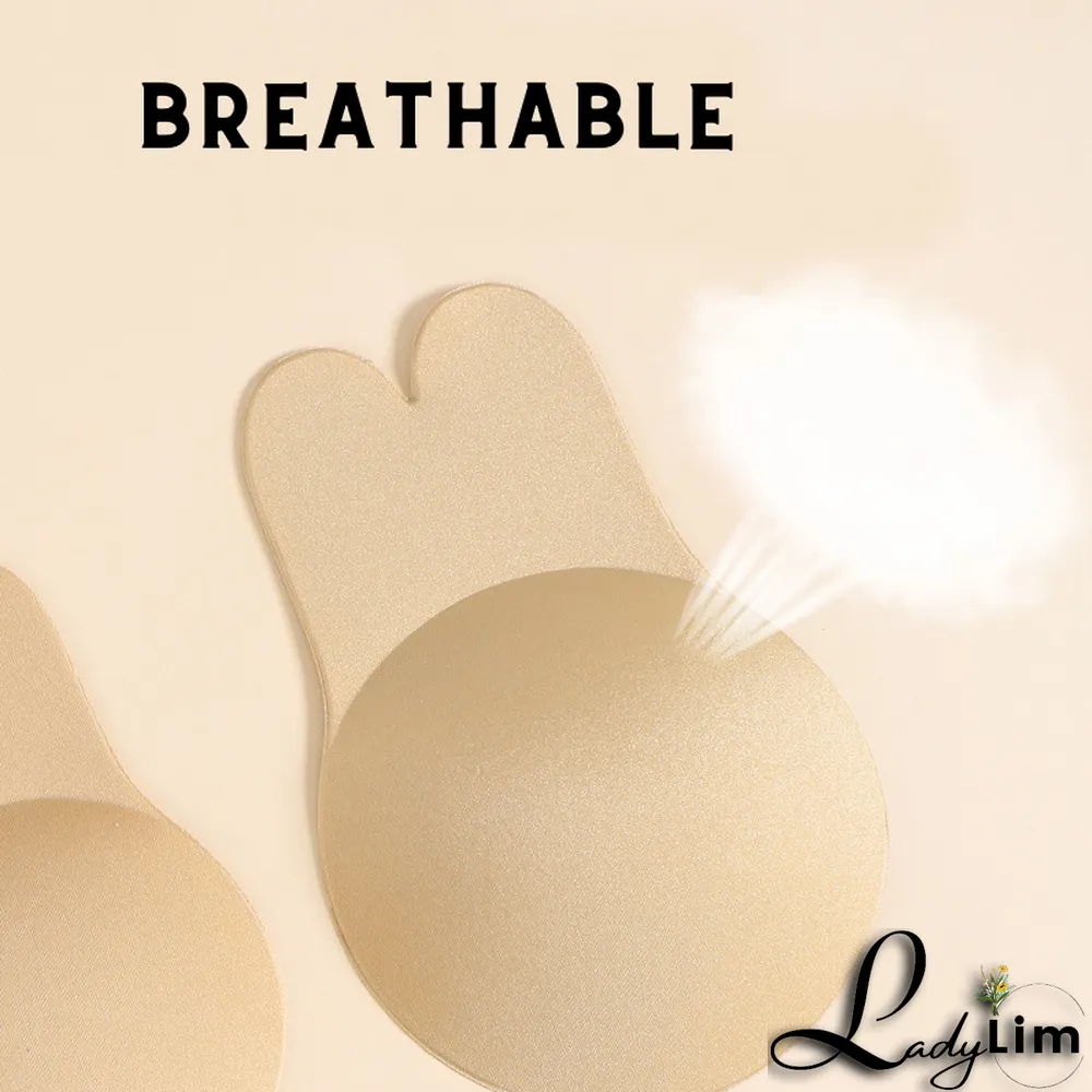 Rabbit Shape Self Adhesive Silicone Reusable Chest Stickers - Ladylim