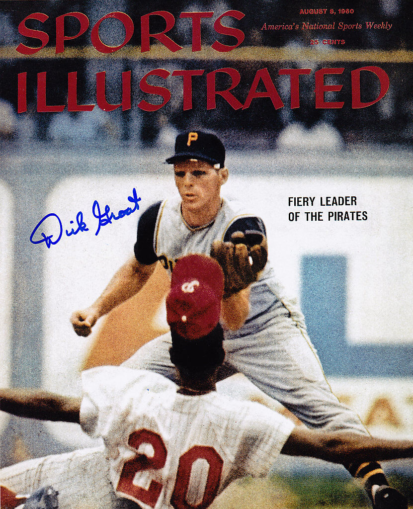 DICK GROAT PITTSBURGH PIRATES SPORTS ILLUSTRATED ACTION SIGNED 8x10