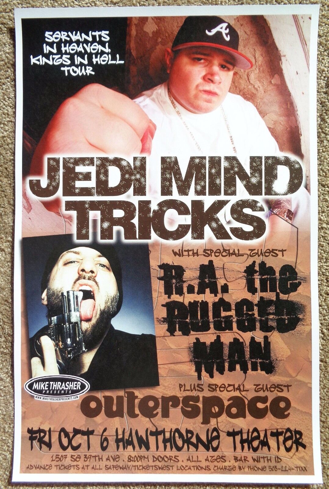 JEDI MIND TRICKS 2006 Gig POSTER Portland Oregon Concert