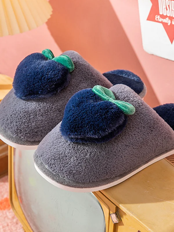 Simple Love Casual Plush Slippers