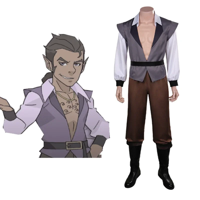 The Legend of Vox Machina-Scanlan Shorthalt Cosplay Costume Outfits Halloween Carnival Suit