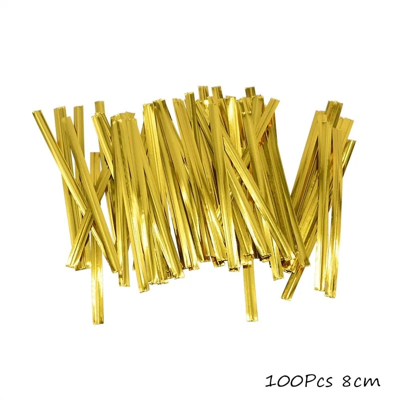 100Pcs Transparent Plastic Bags for Candy Lollipop Cookie Packaging Cellophane Bag Christmas Wedding Birthday Party Gift Bag