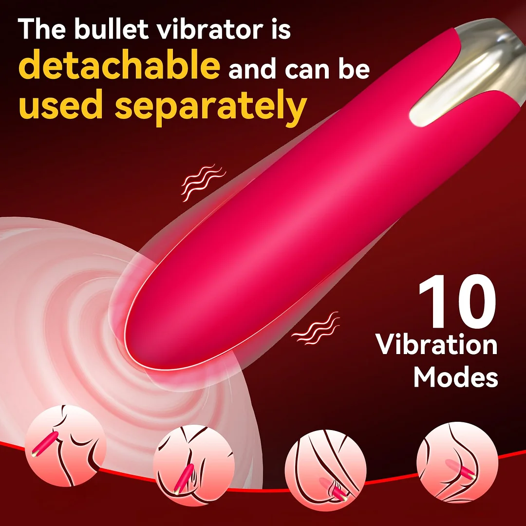 Timora &ndash; Rose Vibrating Cock Ring With Mini Vibrator Time-controlled Pleasure Enhancer For Couples