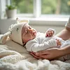 20" Cute Realistic Handmade Sleeping Girl Reborn Baby Doll Haddisa,Play with Children - RBBI-Myrebornbabydoll&reg; Myrebornbabydoll&reg;