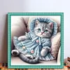 (Multi-Style) Flowers Cats-11CT Stamped Cross Stitch 50*50cm/19.69*19.69in tapestrymarket