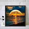 (40*40cm)Seaside Sunset - Full Round Drill Diamond Painting