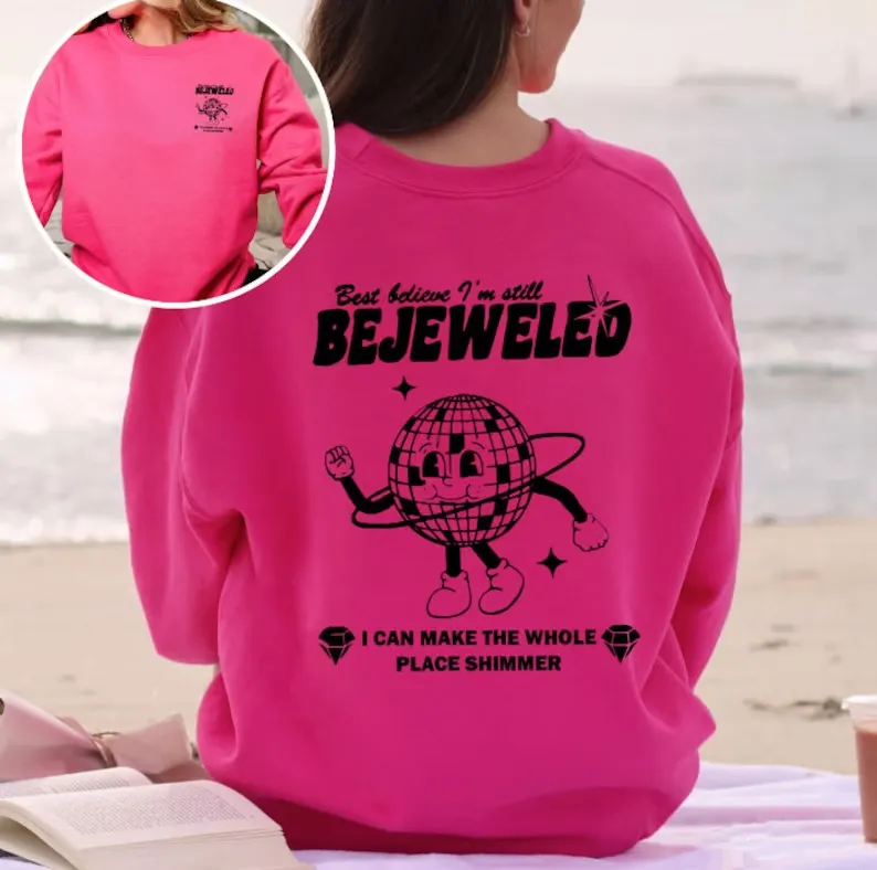Taylor Swift Midnights Double Print Gildan 18000 Sweatshirt