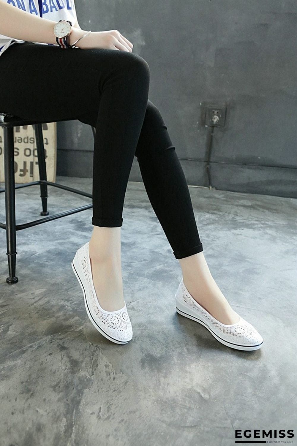 Canvas Nurse Solid Women Flats Platform Casual Shoes | EGEMISS