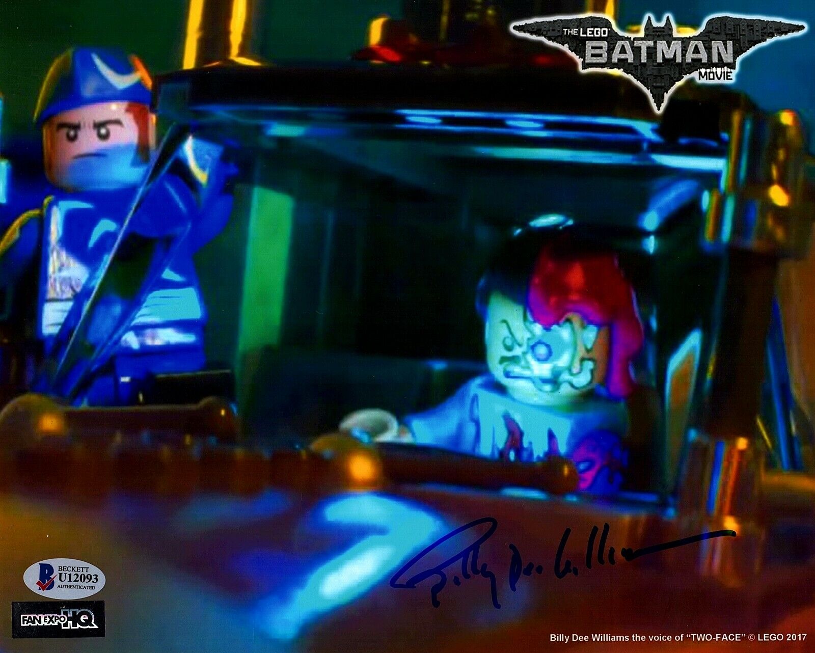 BILLY DEE WILLIAMS Signed BATMAN Lego Two-Face