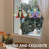 2PCS Insect 5D DIY Diamond Painting Wind Chimes Suncatcher Kit Double Sided Diamond Art Kits Suncatcher with Crystal Pendant for Home Wall Window Decor Adults DIY Art Craft