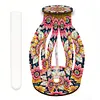 Motif fleur en bois - vase artisanal 5d bricolage