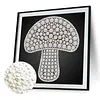 DIY Pearl Painting Mushroom for Home Wall Decor(25x25cm)