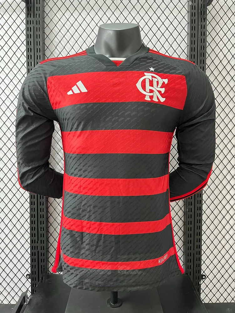 2024-25 Flamengo Main Long Sleeve Jersey - Player Edition