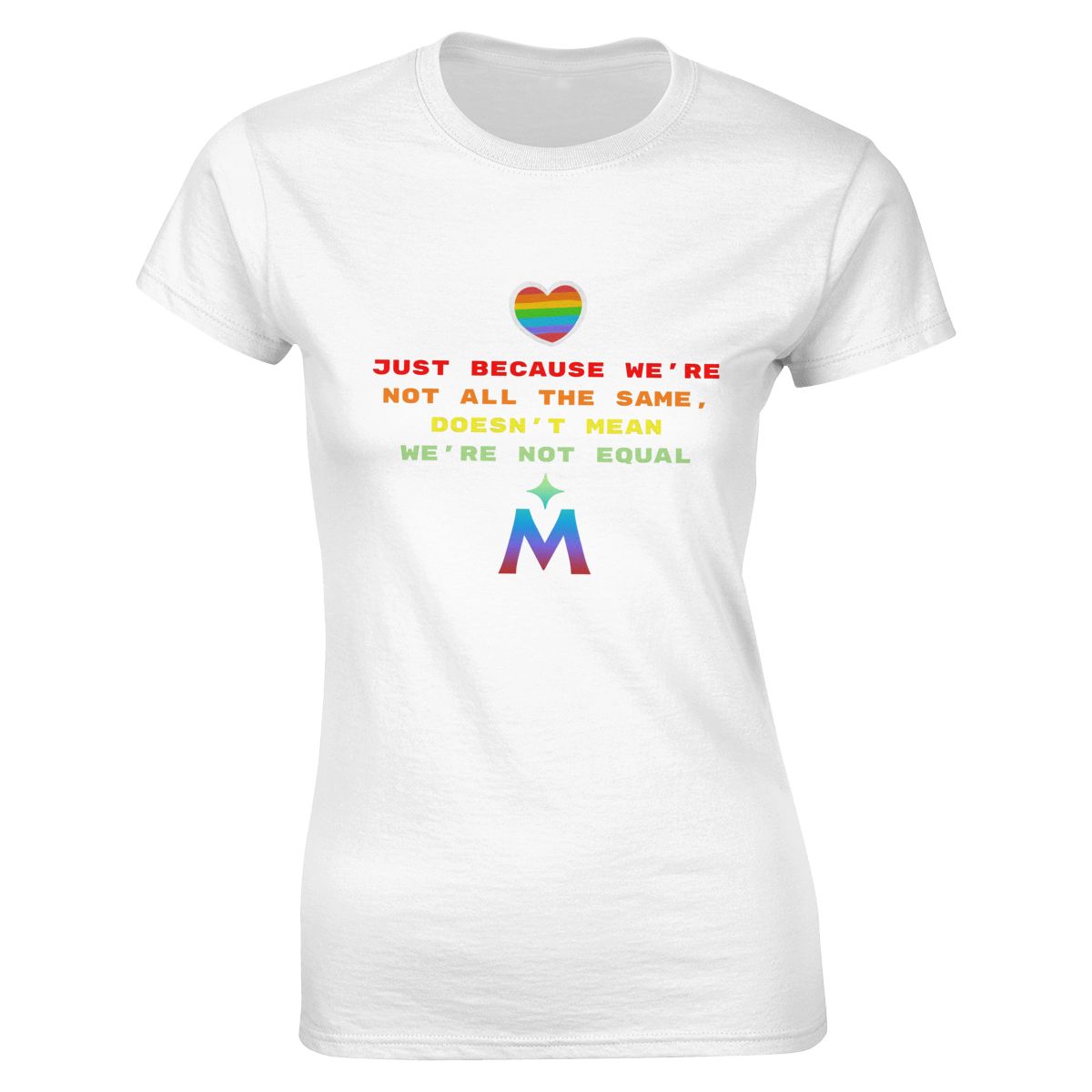 Minnesota Twins Rainbow Awareness Raising Women's Crewneck T-Shirt