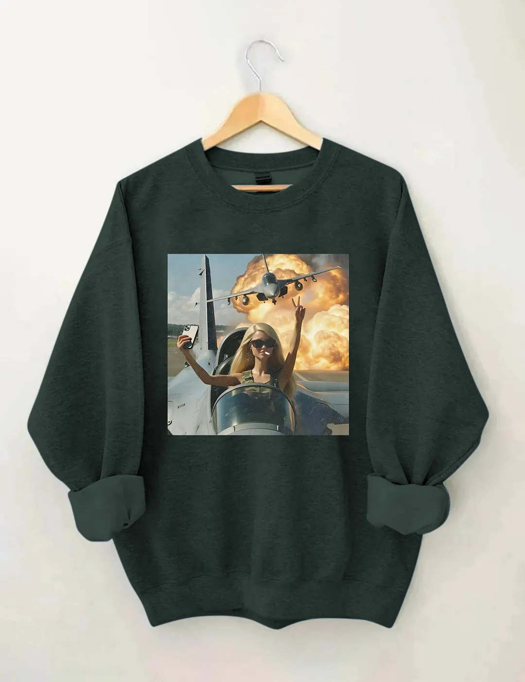 Doll Flying A Plane Sweatshirt